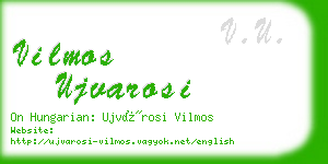 vilmos ujvarosi business card